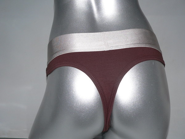 Calvin Klein Mujer Tanga Blateado Marron